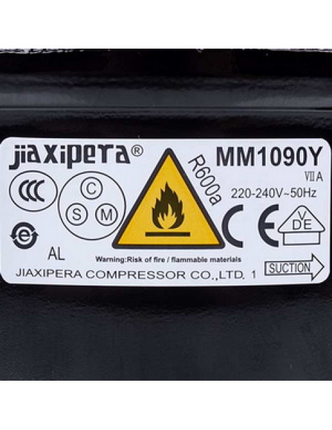 Компресор для холодильника JIAXIPERA MM1090Y R600a 100W (з пусковим реле)