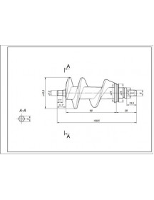 Шнек (з ущільнювачем) для м&aposясорубки Moulinex MS-651184