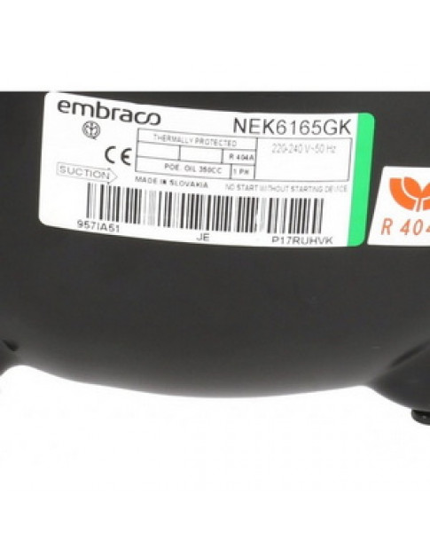 Компресор для холодильника EMBRACO ASPERA NEK6165GK R404a 588W (з пусковим реле CSIR) Компресор для холодильника EMBRACO ASPERA NEK6165GK R404a 588W (з пусковим реле CSIR)