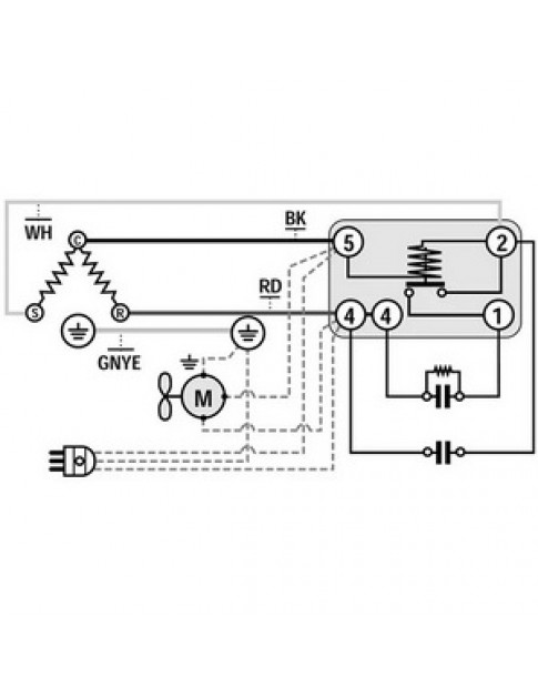 Компресор для холодильника EMBRACO NJ2212GS R404a 1481W (з пусковим реле CSCR)