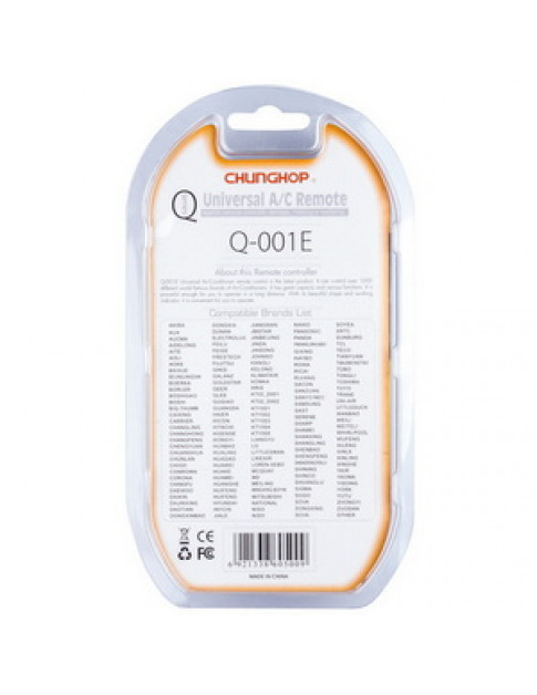 Пульт дистанційного керування для кондиціонера Chunghop Q-001E