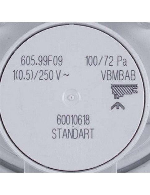 Реле тиску повітря (пресостат) Huba Control 100/72 Па для газового котла Beretta R01005272