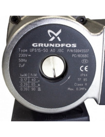 Насос циркуляційний у зборі Grundfos UP 15-50 90 Вт для газового котла Beretta Super Exclusive R10021792