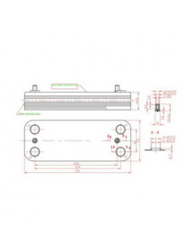 Теплообмінник пластинчастий ГВП (14 пластин) для газового котла Beretta R8037 Теплообмінник пластинчастий ГВП (14 пластин) для газового котла Beretta R8037