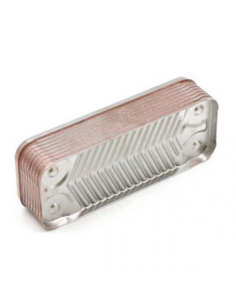 Теплообмінник пластинчастий ГВП (16 пластин) для газового котла Beretta R8037