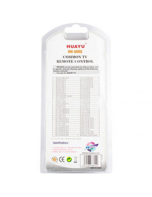 Пульт дистанційного керування універсальний для телевізора RM-689G