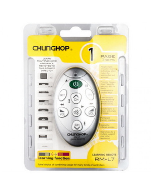 Пульт дистанційного керування Chunghop RM-L7 (7 кнопок)