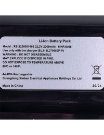 Акумулятор Li-Ion для акумуляторного пилососа Rowenta RS-2230001466 22.2V