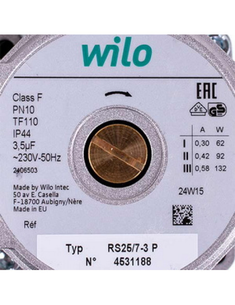 Насос циркуляційний Wilo Star-RS 25/70 130 (сірий) Насос циркуляційний Wilo Star-RS 25/70 130 (сірий)