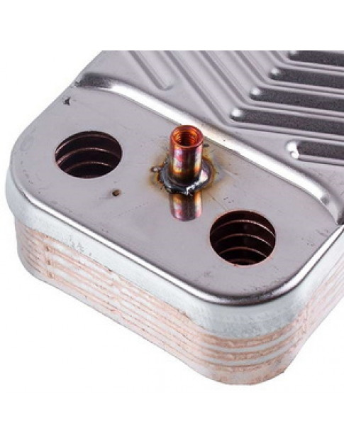 Теплообмінник пластинчастий ГВП (10 пластин) для газового котла Saunier Duval S1005800 Теплообмінник пластинчастий ГВП (10 пластин) для газового котла Saunier Duval S1005800