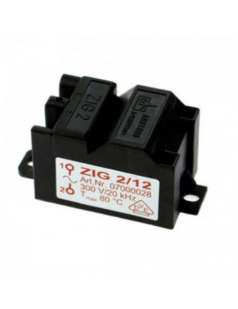 Трансформатор розпалу ZIG 2/12 для газового котла Saunier Duval Themaclassic, Combitec, Isofast, Isomax S5742700