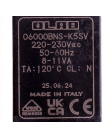 Клапан електромагнітний для парогенератора Tefal SS-1810002488 06000BNS-K5SV 220-230V 8-11VA