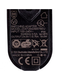 Адаптер для акумуляторного пилососа Rowenta SS-7222051108 ZD012M240075EU 100-240V 0.75A