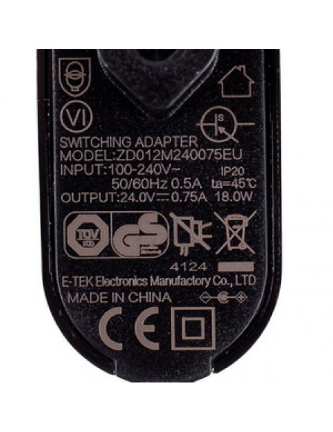 Адаптер для акумуляторного пилососа Rowenta SS-7222051108 ZD012M240075EU 100-240V 0.75A