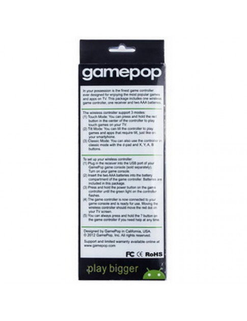 Пульт (аеромиша) для телевізора/приставки Air Mouse T2 gamepop (з гіроскопом) (+