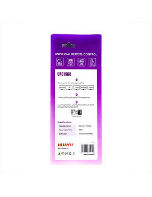 Пульт дистанційного керування для телевізора URC1568 універсальний HUAYU