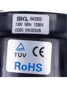 Двигун для мийного пилососа VAC025UN SKL D=144/78 mm H=74/181 mm 1200 W