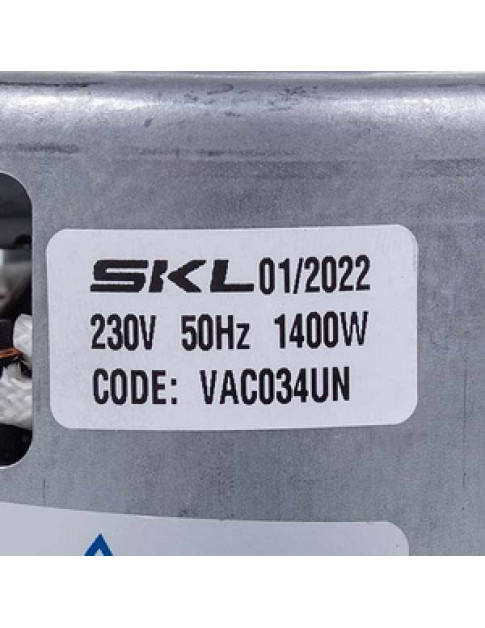 Двигун для пилососа VAC034UN (з виступом) SKL D=130/84 mm H=34/121 mm 1400 W Двигун для пилососа VAC034UN (з виступом) SKL D=130/84 mm H=34/121 mm 1400 W