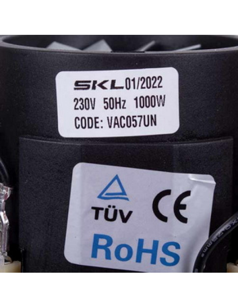 Двигун для мийного пилососа VAC057UN SKL Д=144/79 мм В=69/169 мм 1000 Вт