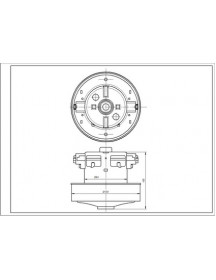Двигун для пилососа VC07W14Q Whicepart D=130/84 mm H=30/105 mm 1600 W