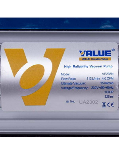 Вакумний насос Value VE-235 (2 ступ., 100 літ/хв.) Вакумний насос Value VE-235 (2 ступ., 100 літ/хв.)