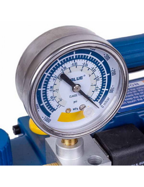 Вакумний насос з манометром Value VI 220-SV (2 ступ., 51 л/хв.) Вакумний насос з манометром Value VI 220-SV (2 ступ., 51 л/хв.)