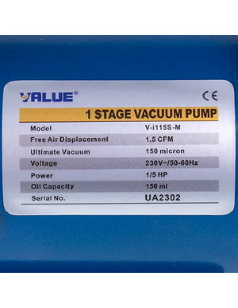 Вакуумний насос Value VI 115 S-M (1 ступ./51 л/хв.) Вакуумний насос Value VI 115 S-M (1 ступ./51 л/хв.)
