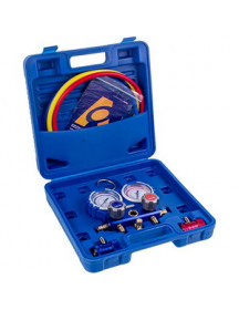 Манометричний колектор 2-вентильний VALUE VMG-2 R134aВ + шланги 3шт.x900mm + автомуфти 2шт. (R134a)