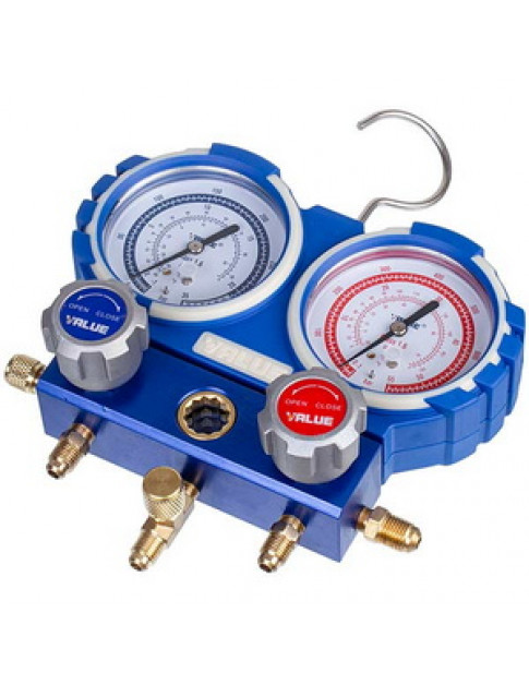 Манометрический колектор 2-вентильний VMG -2 R32 (R32) Value + шланги 3шт.x900mm