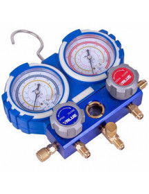 Манометричний колектор 2- вентильний VALUE VMG -2 R600-В +шланги 3шт.x900mm (R600)