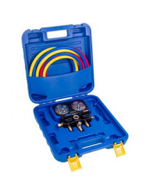 Манометричний колектор 2-вентильний VALUE VRM2-B-501 NAVTEK + шланги 3шт.x1500mm