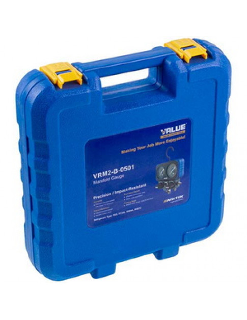 Манометричний колектор 2-вентильний VALUE VRM2-B-501 NAVTEK + шланги 3шт.x1500mm Манометричний колектор 2-вентильний VALUE VRM2-B-501 NAVTEK + шланги 3шт.x1500mm