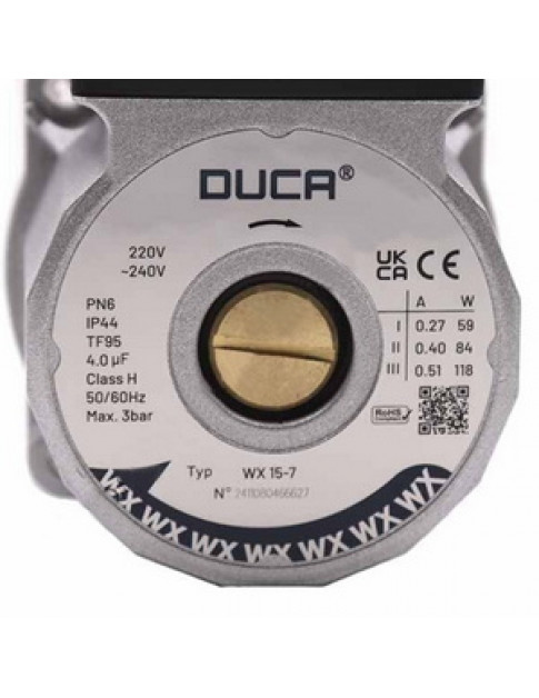 Насос циркуляційний Duca WX 15-7 118 Вт D=21 мм  для газового котла