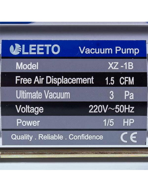 вакуумный насос LEETO XZ-1B (1 ступень 42 л/мин)