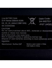 Акумулятор для акумуляторного пилососа Tefal ZR009702 32.4V Li-Ion