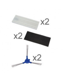 Нібір фільтрів ZR690101 HEPA і поролон + щітки для бічних кромок робота пилососа Rowenta