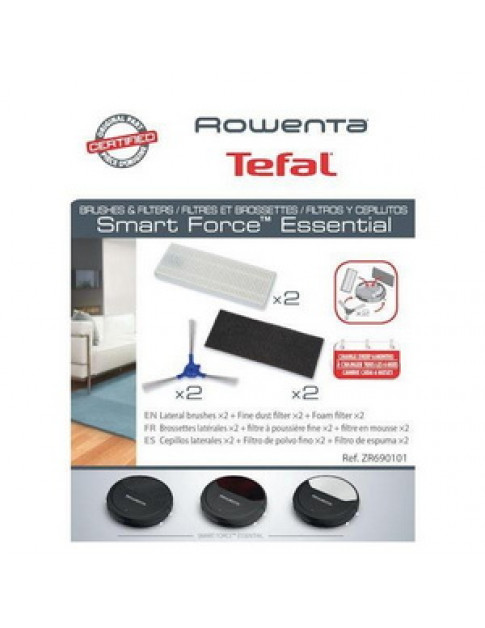 Нібір фільтрів ZR690101 HEPA і поролон + щітки для бічних кромок робота пилососа Rowenta