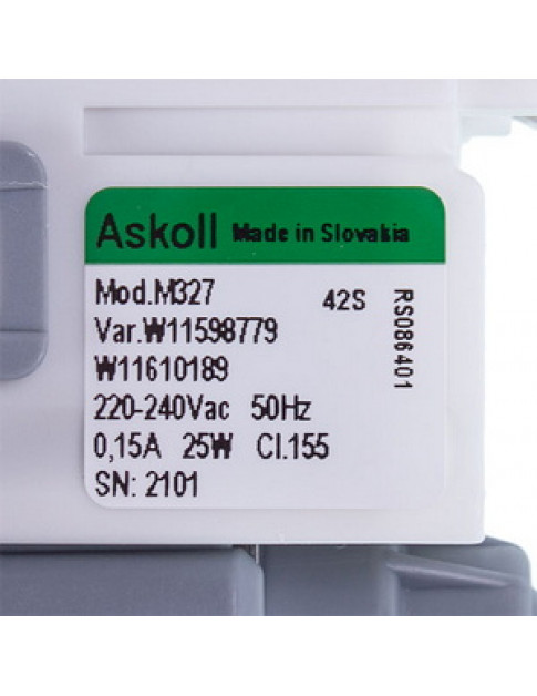Помпа (насос) для стиральной машины Ariston С00855480 Askoll BPX2-35L 25W 0.3A