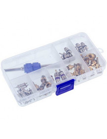 Набір ніпелів СТ-247 (7 видів 39 золотників + викрутка) для автомобільного кондиціонера