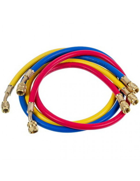 Набір заправних шлангів СТ (3 шт.x900mm 1/4&apos&apos-5/16&apos&apos SAE) для фреону R-410a