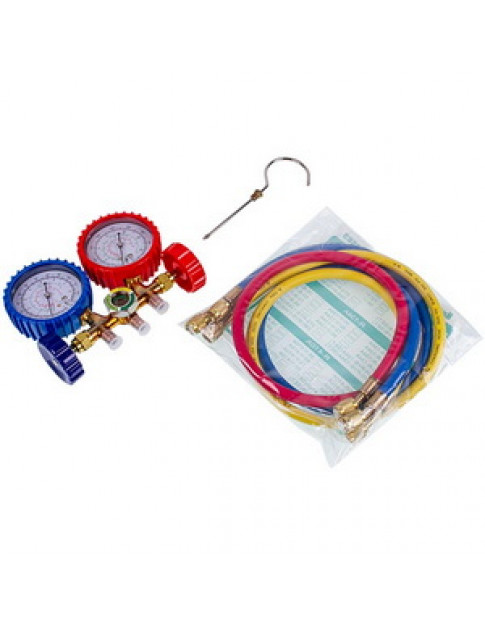 Манометричний колектор 2-вентильний СТ-536G (R12 R22 R404 R134) + шланги 3шт.x900mm Манометричний колектор 2-вентильний СТ-536G (R12 R22 R404 R134) + шланги 3шт.x900mm